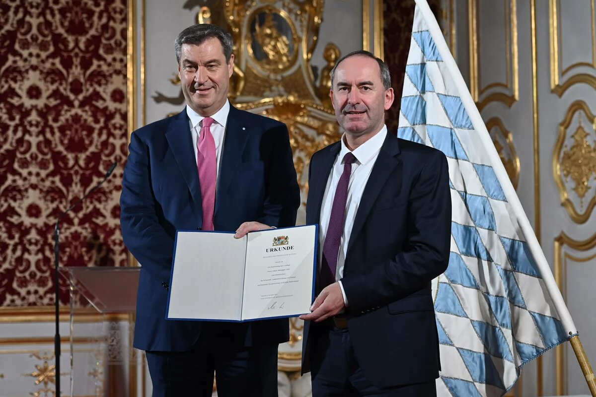 Markus Söder (CSU) und Hubert Aiwanger (Freie Wähler Bayern) im November 2023. Markus Söder (CSU) und Hubert Aiwanger (Freie Wähler Bayern) im November 2023.